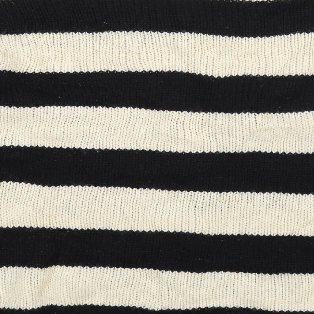 attr Womens Beige Striped Pullover Jumper Size M