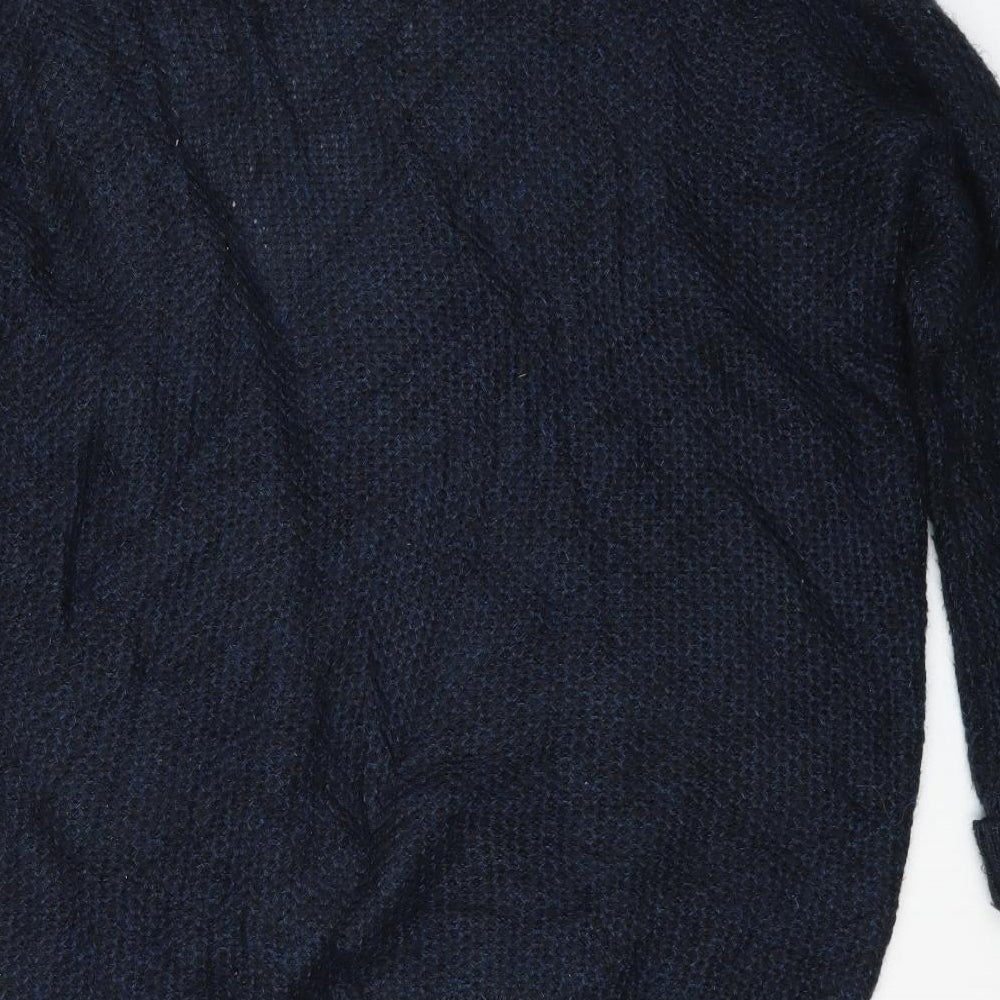 Topshop Womens Blue Wrap Jumper Size 12