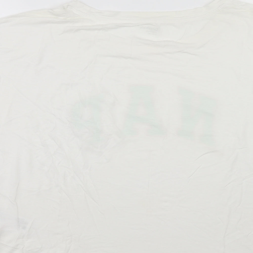 GA Womens White Polo Size L