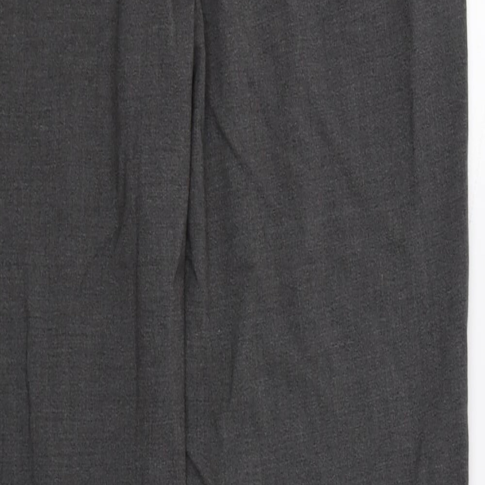 Marks & Spencer Womens Grey Trousers Size 12 L26 in