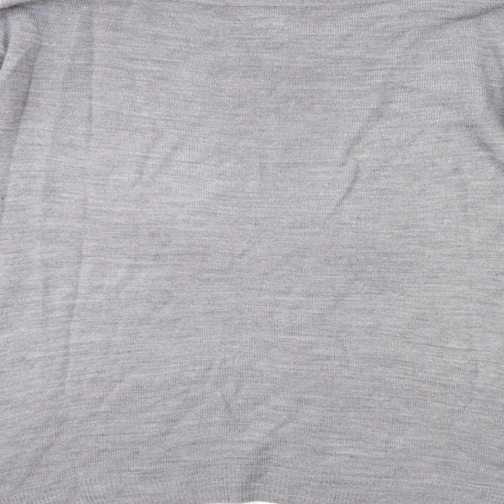 Primark Womens Grey Knit Pullover Jumper Size 12