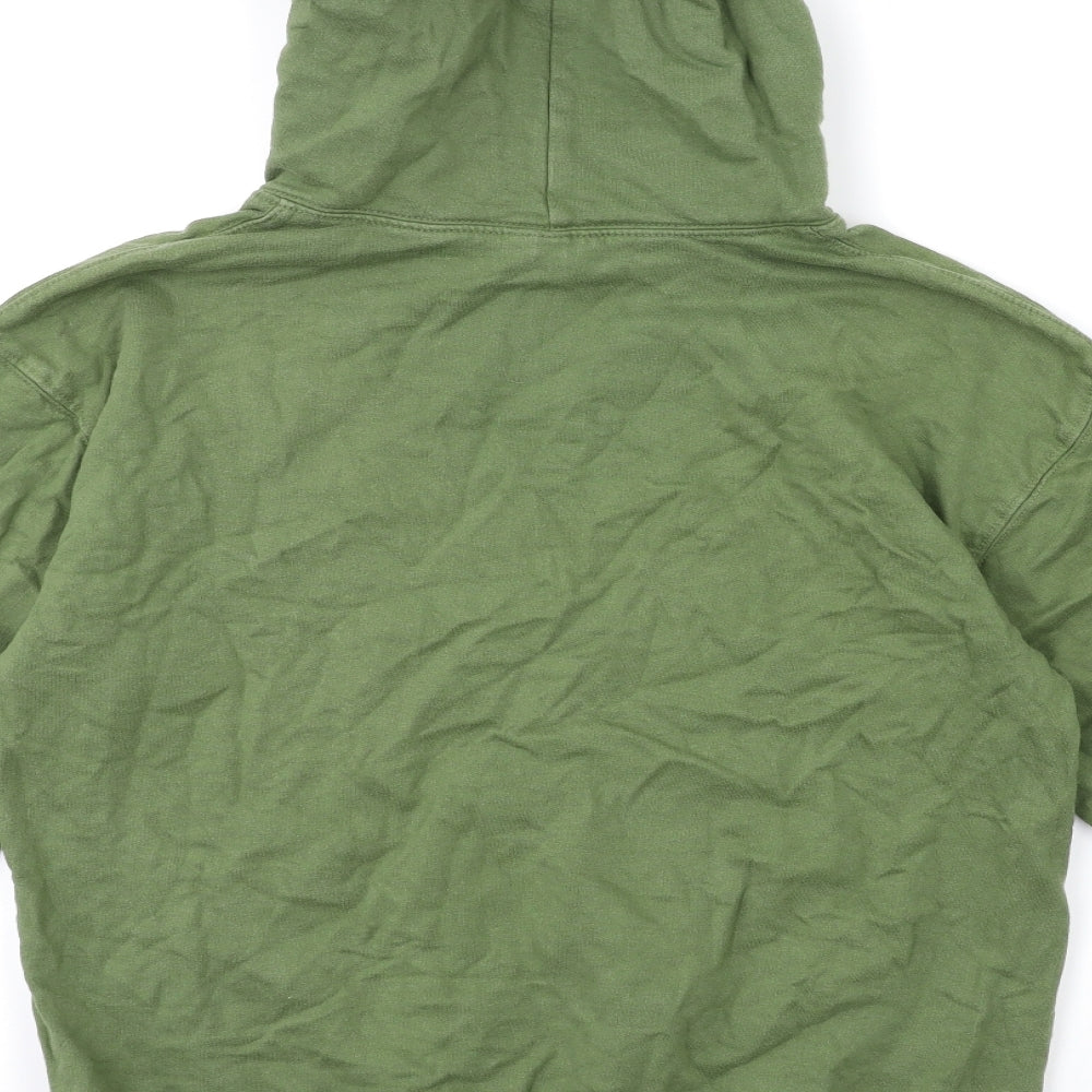 Topshop Womens Green Pullover Hoodie Size 8