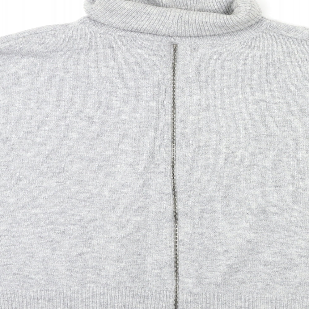 Topshop Womens Grey Knit Pullover Jumper Size 14