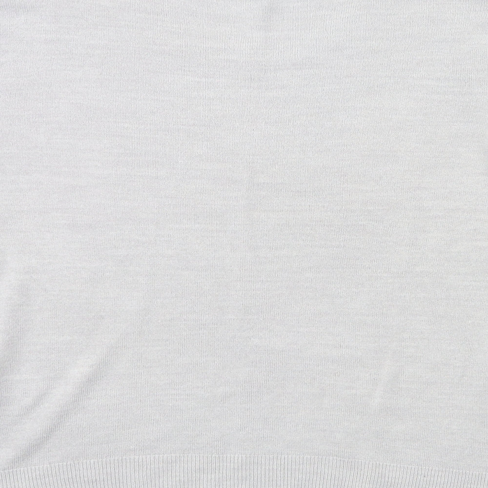 Marks & Spencer Womens Grey Knit Pullover Jumper Size 16