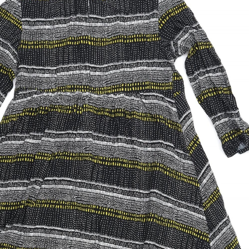 H&M Womens Blue Striped Shift Size 6