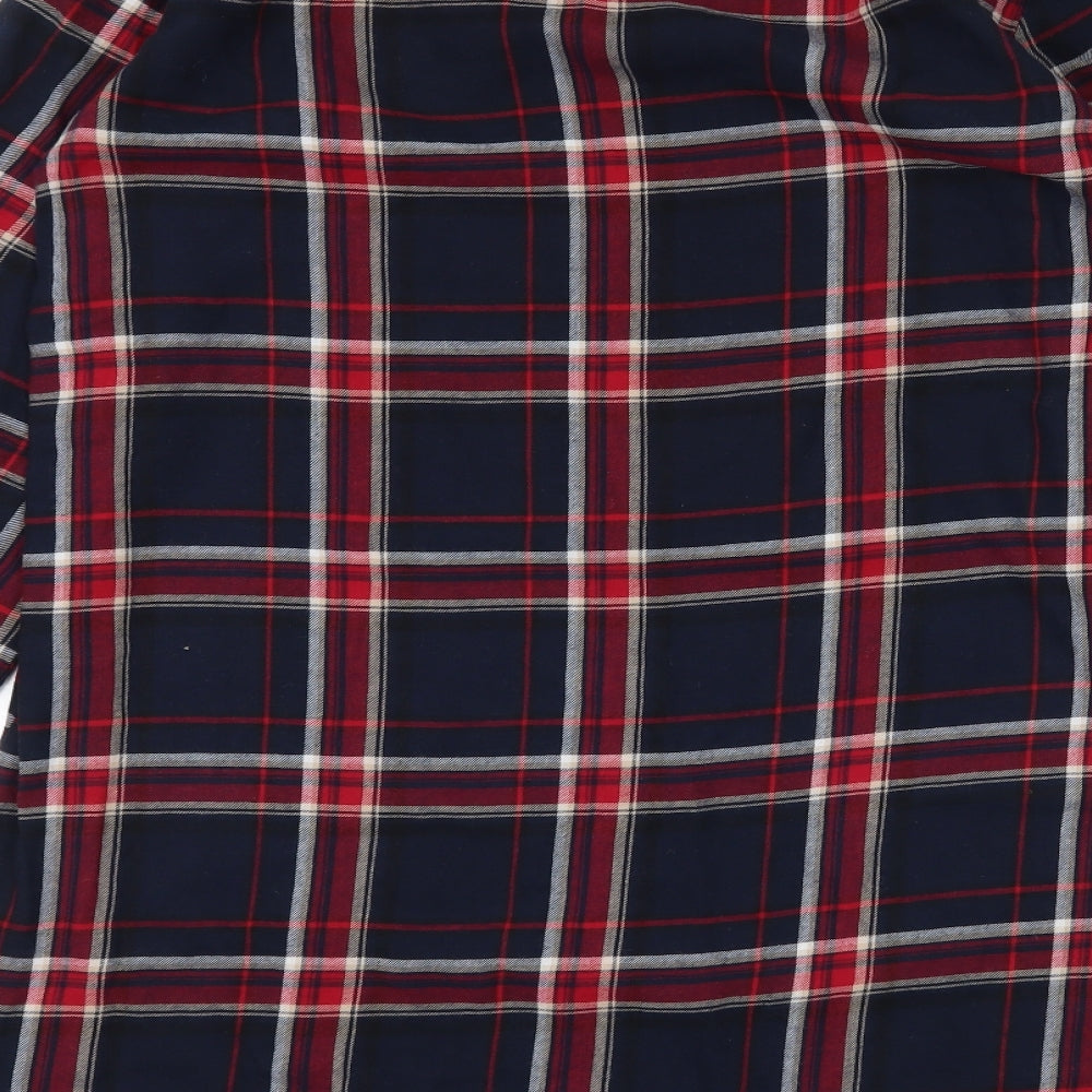 H&M Womens Blue Plaid A-Line Size 10