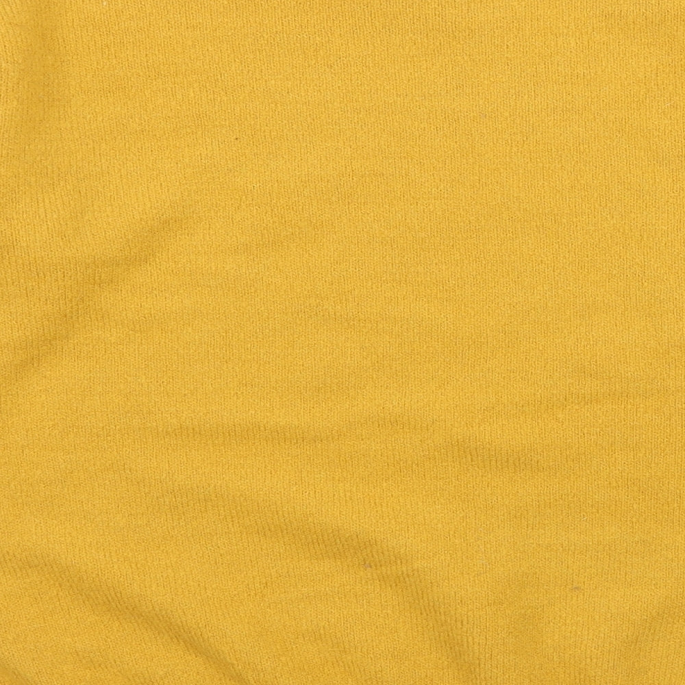 Blue Vanilla Womens Yellow Knit Pullover Jumper Size S