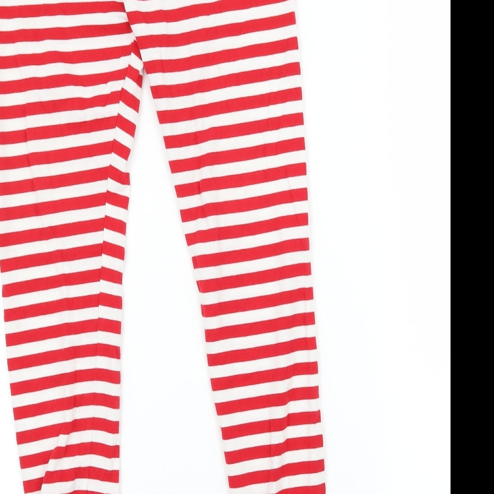 Live It Style It Girls Green Striped Jersey Top Pyjama Set Size 5-6 Years - Little Elf