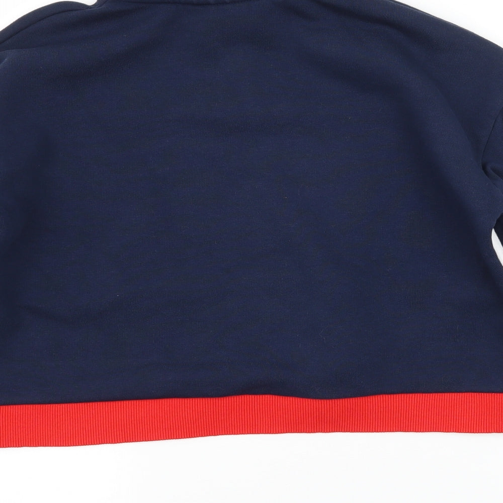 Hersey Girls Blue Jersey Pullover Sweatshirt Size 13-14 Years - Hersey