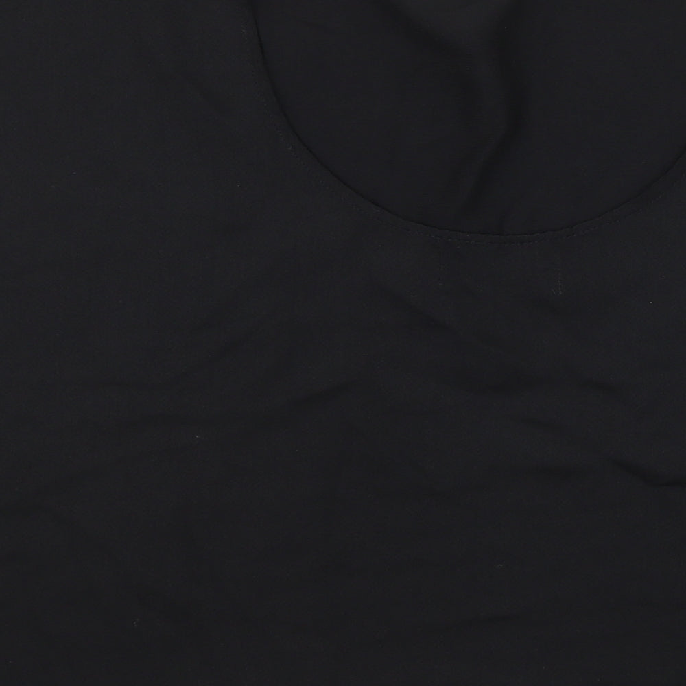 H&M Womens Black Basic Blouse Size S - open back