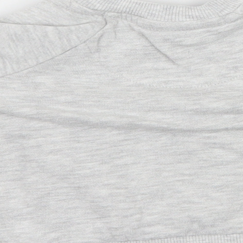 F&F Baby Grey Jersey Pullover Jumper Size 0-3 Months - Bear