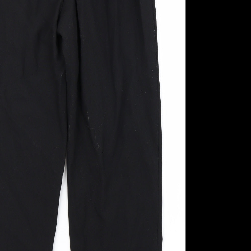 Classic Womens Black Capri Trousers Size 14 L23 in