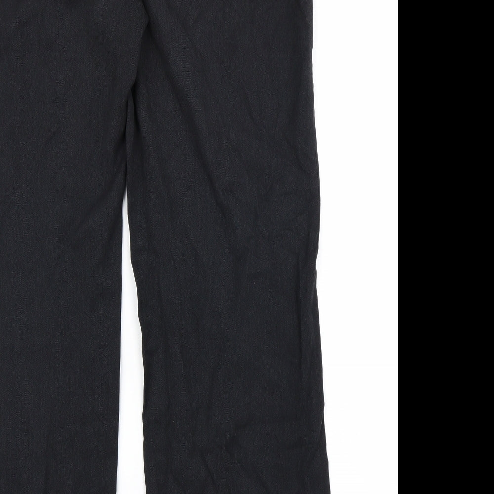 Marks & Spencer Womens Black Trousers Size 14 L27 in