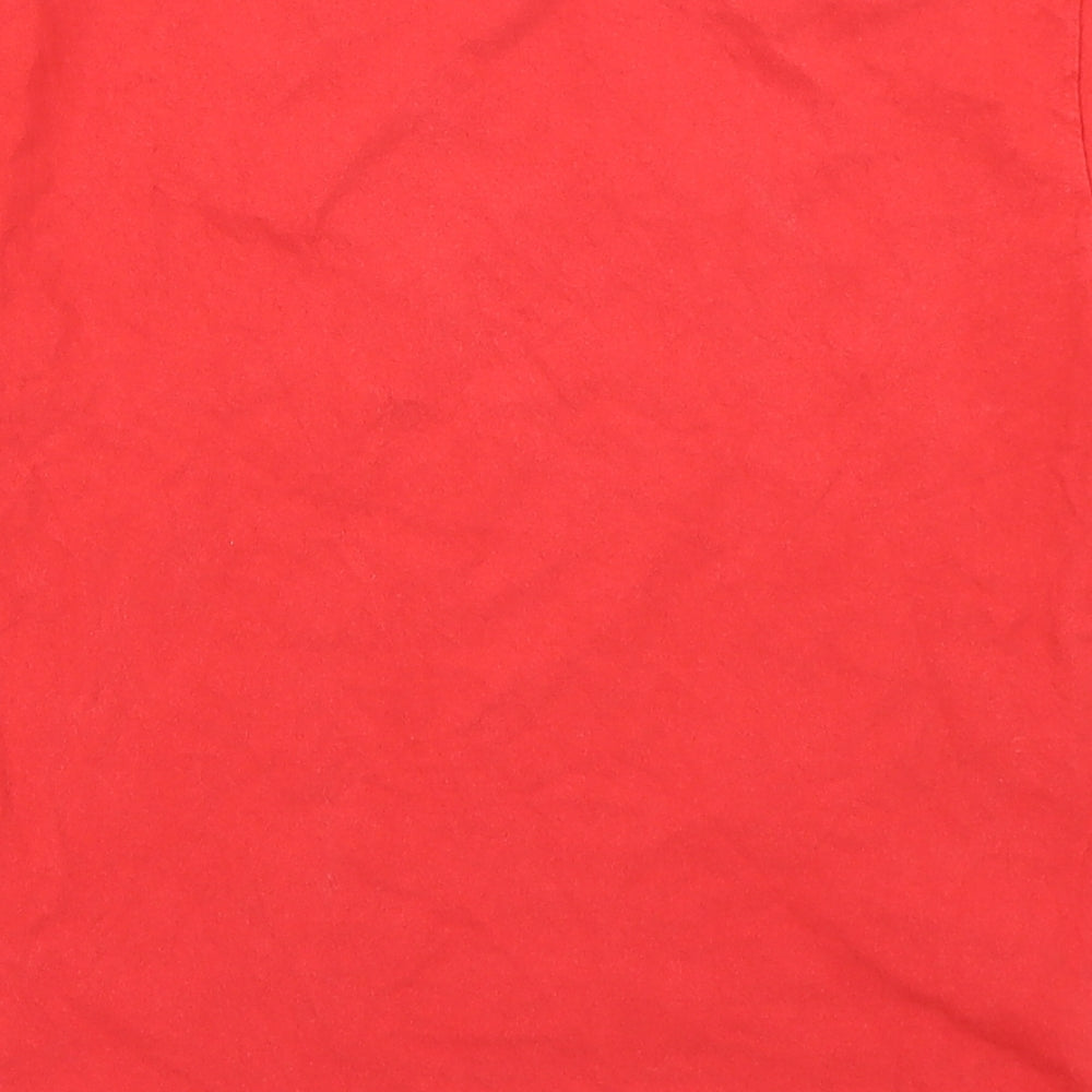 Fruit of the Loom Boys Red Basic T-Shirt Size 9-10 Years