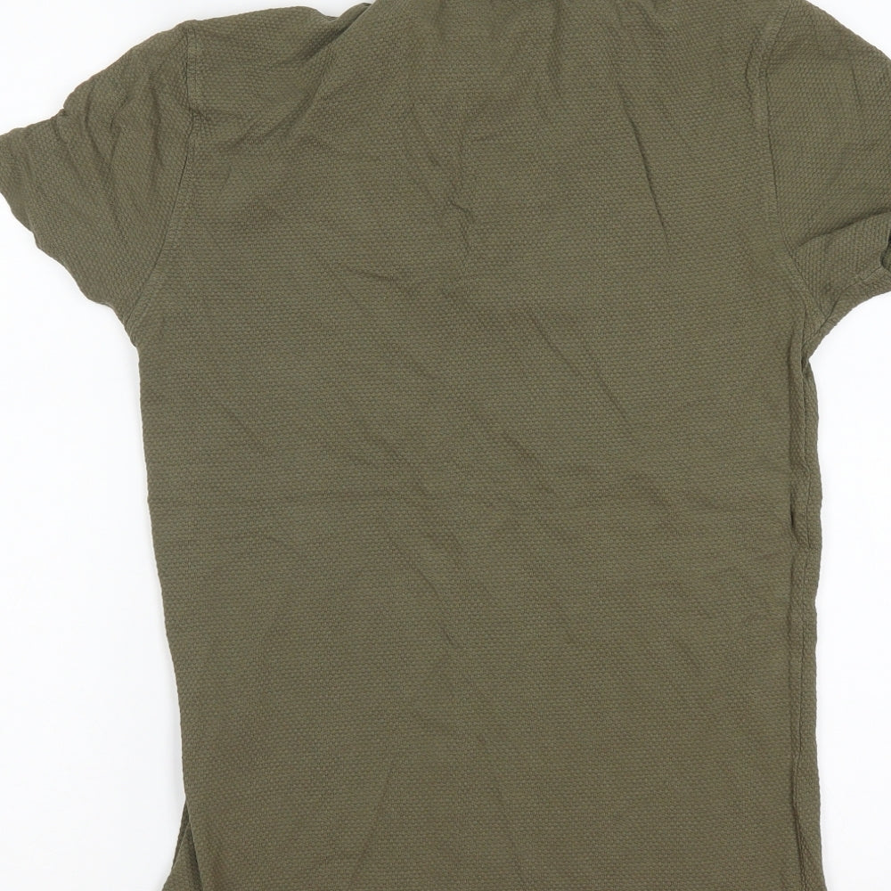 New Look Mens Green Polo Size S