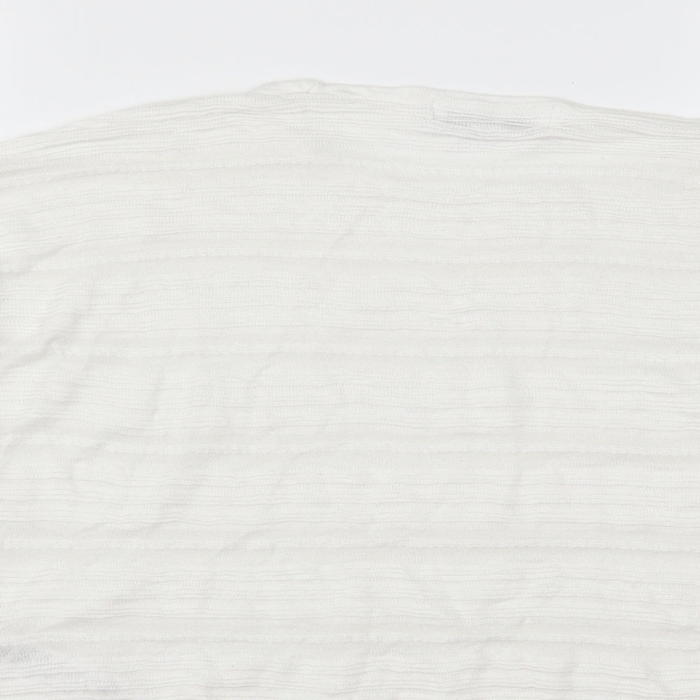 Wallis Womens White Pullover Jumper Size S