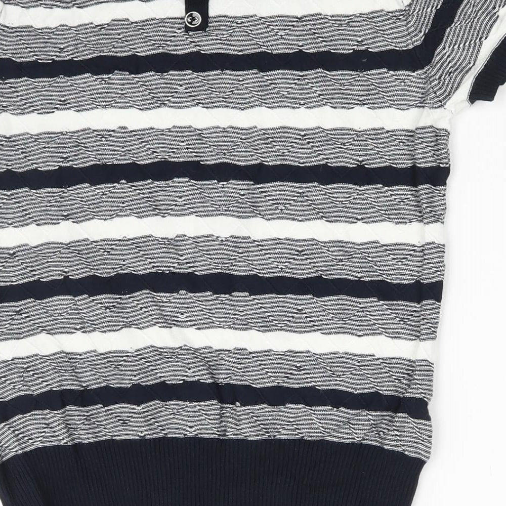 Principles Womens Multicoloured Striped Pullover Jumper Size 8