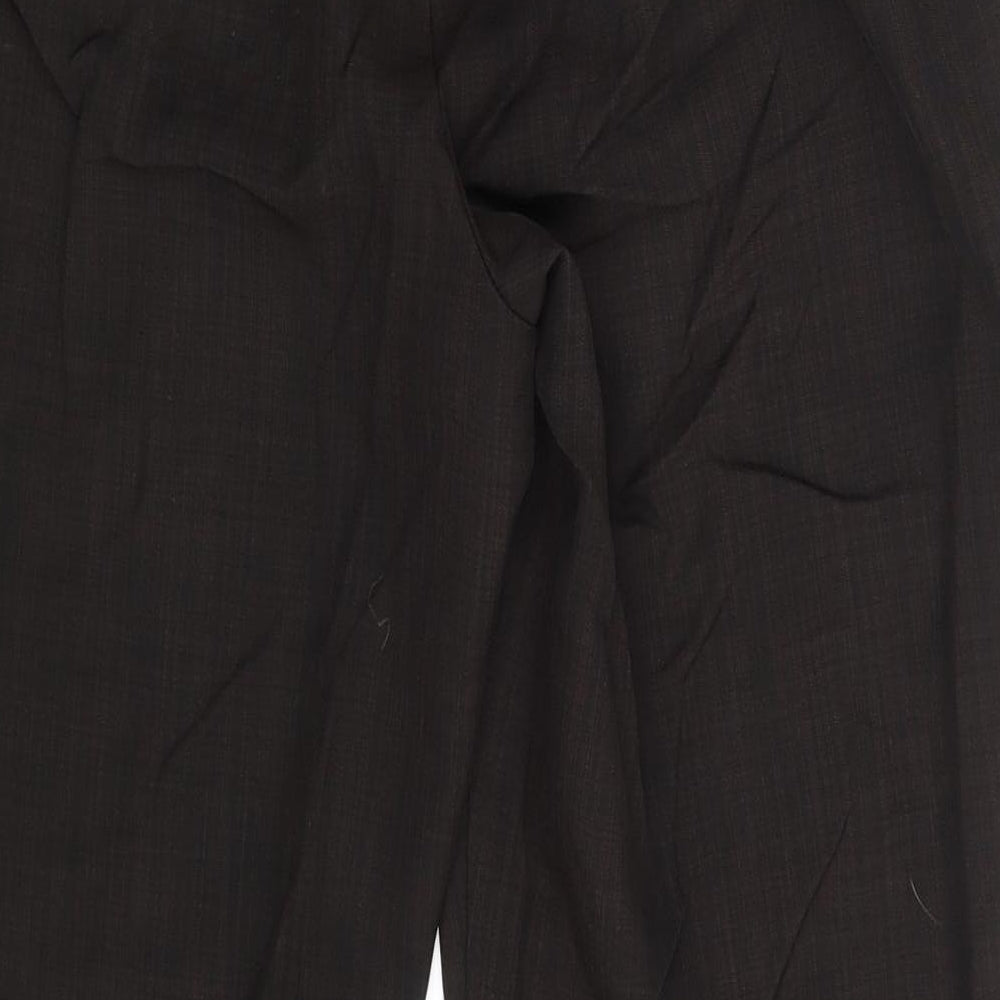 CLASSIC Womens Brown Trousers Size 14 L25 in