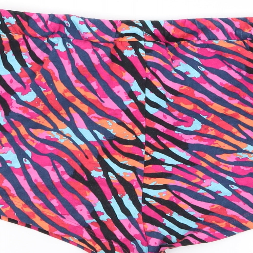 NEXT Girls Multicoloured Striped Hot Pants Shorts Size 10 Years