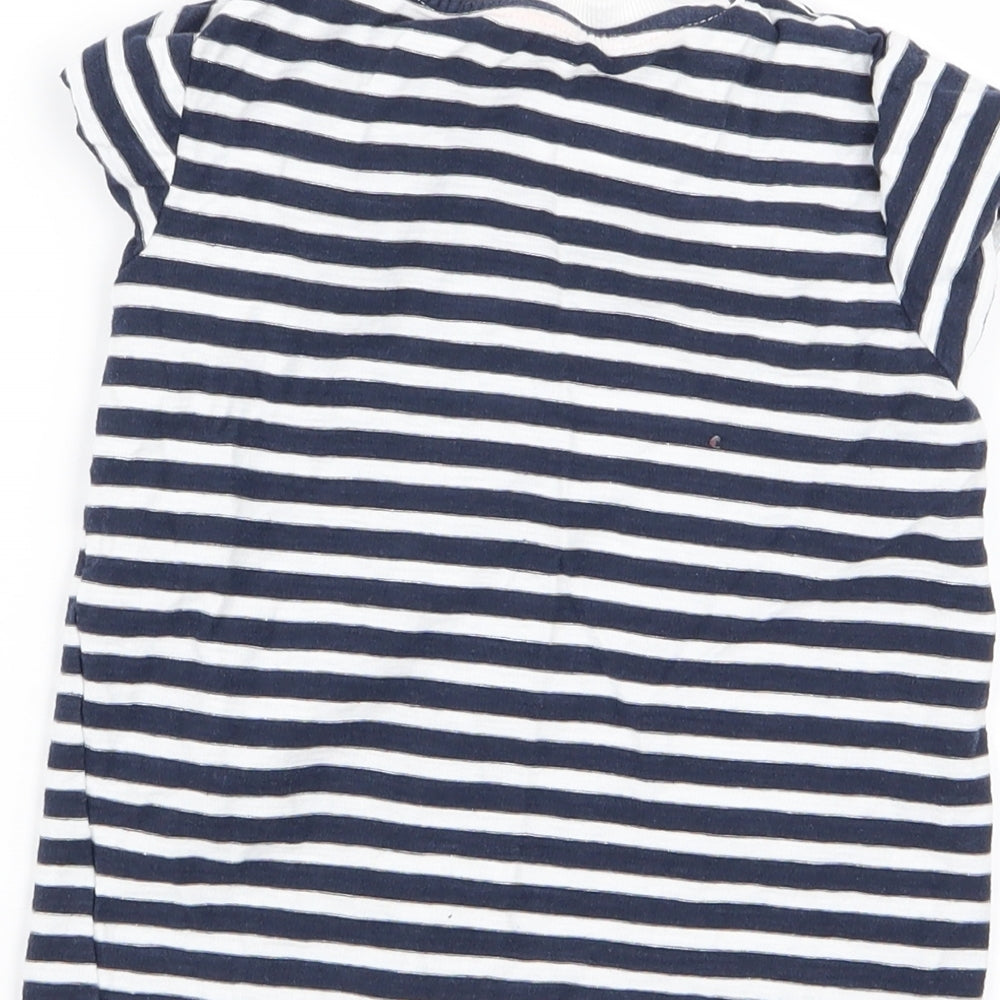 Matalan Girls Multicoloured Striped Basic T-Shirt Size 4-5 Years
