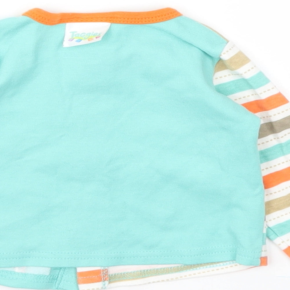 Taggies Baby Multicoloured Animal Print Basic T-Shirt Size 6-9 Months