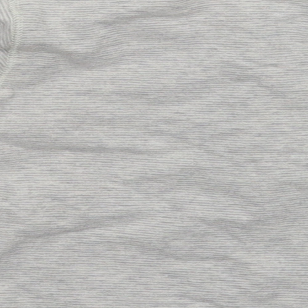 George Baby Grey Striped Basic T-Shirt Size 3-6 Months