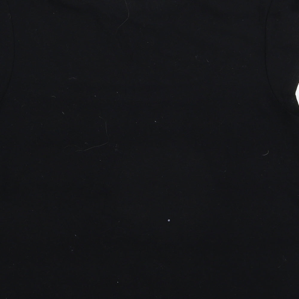 Topshop Womens Black Basic T-Shirt Size 10
