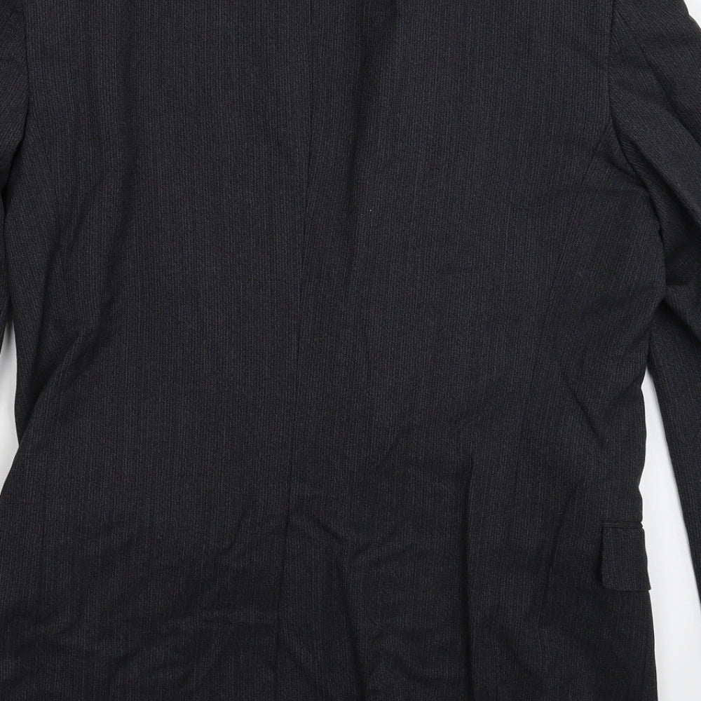 Olinto Costa Mens Black Striped Jacket Suit Jacket Size 40