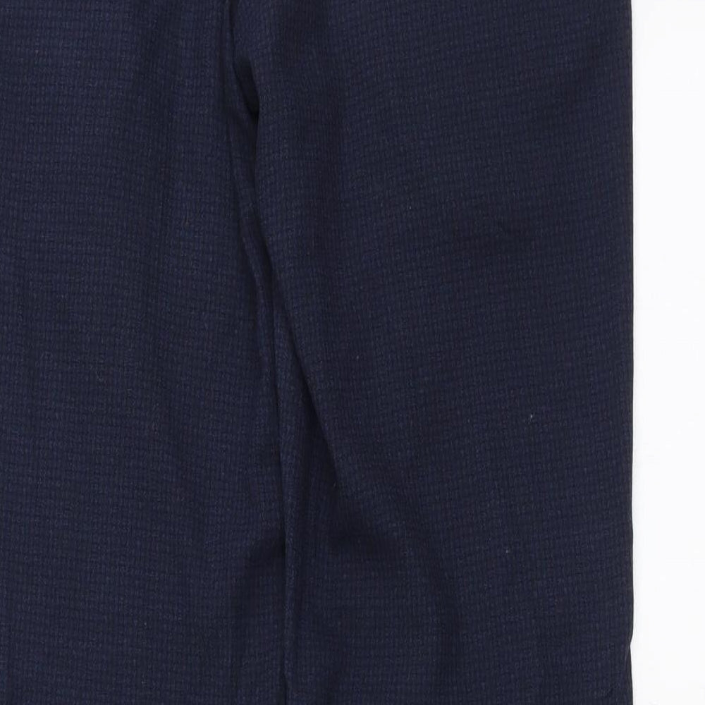 Preworn Mens Blue Check Trousers Size 30 in L31 in