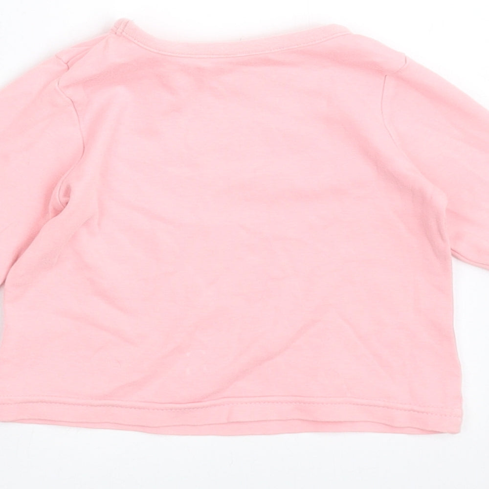 Dylan George Girls Pink Basic T-Shirt Size 6-9 Months - smile