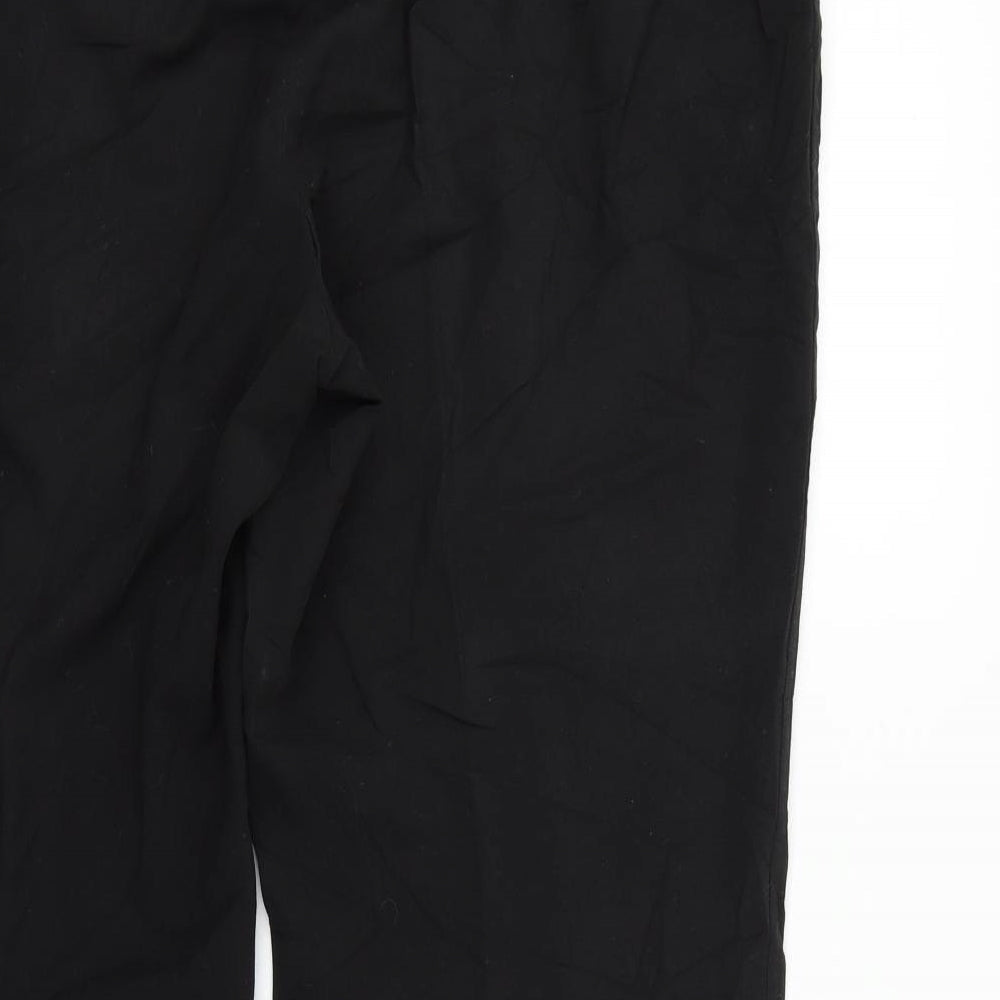 Portafina Womens Black Trousers Size 18 L30 in