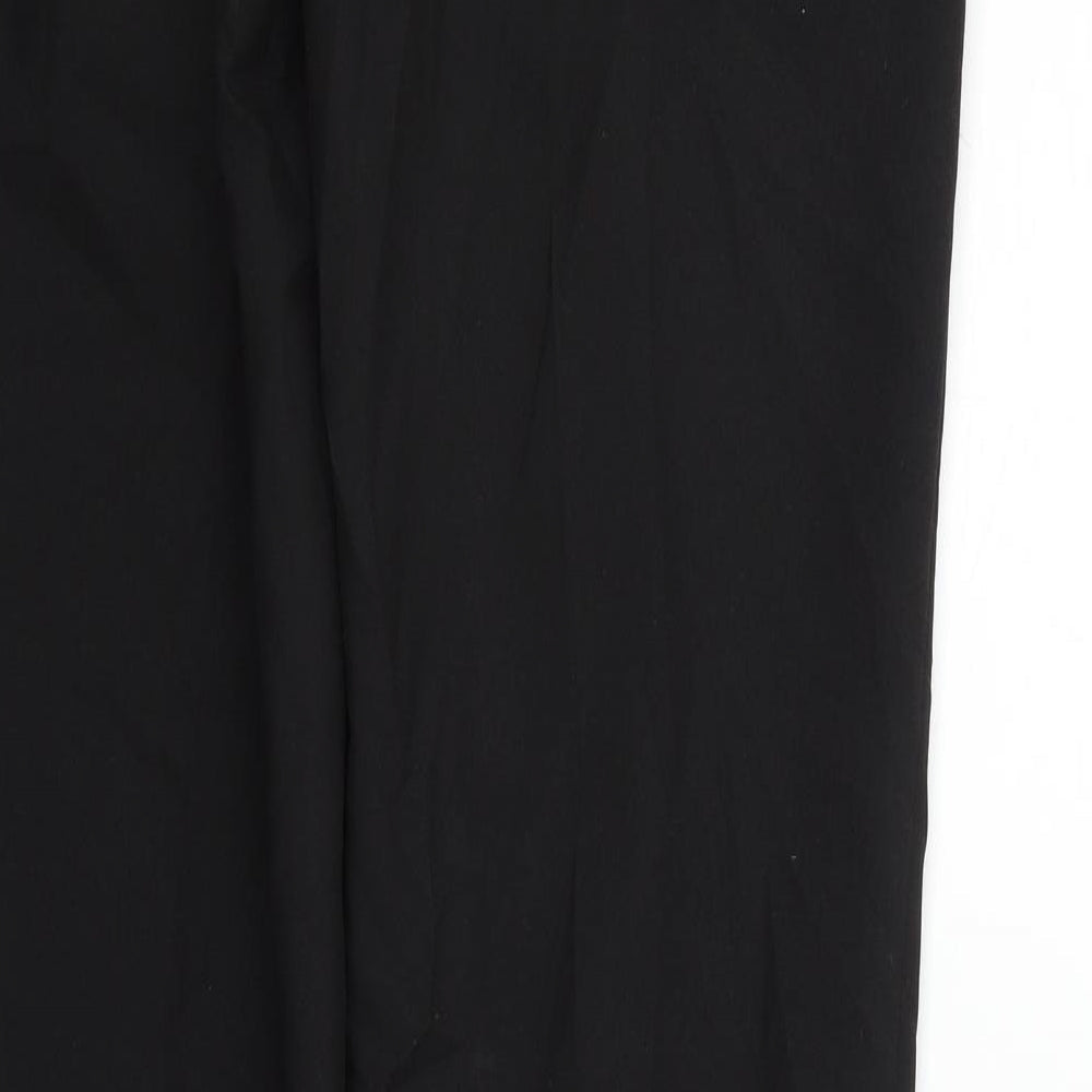 T&W Womens Black Trousers Size 30 in L33 in