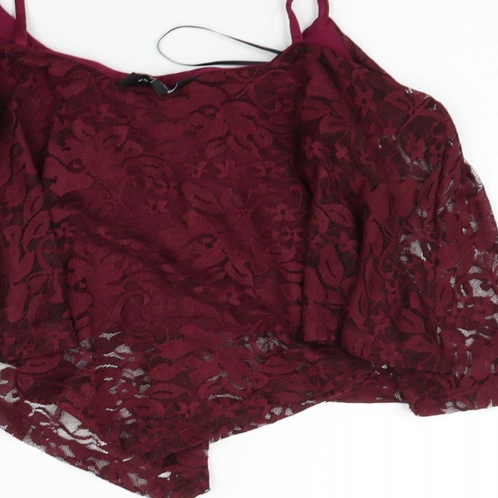 New Look Womens Purple Basic T-Shirt Size 12