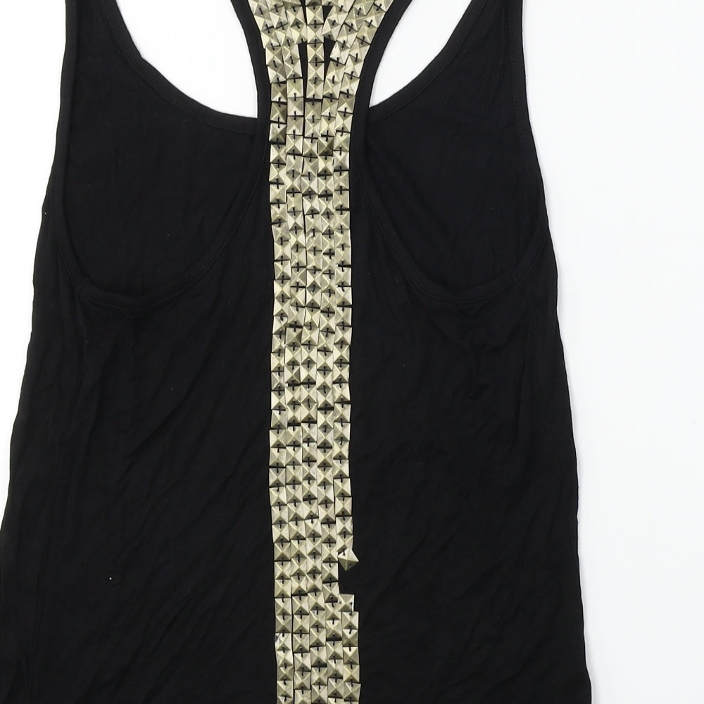 Striking Womens Black Basic Tank Size S