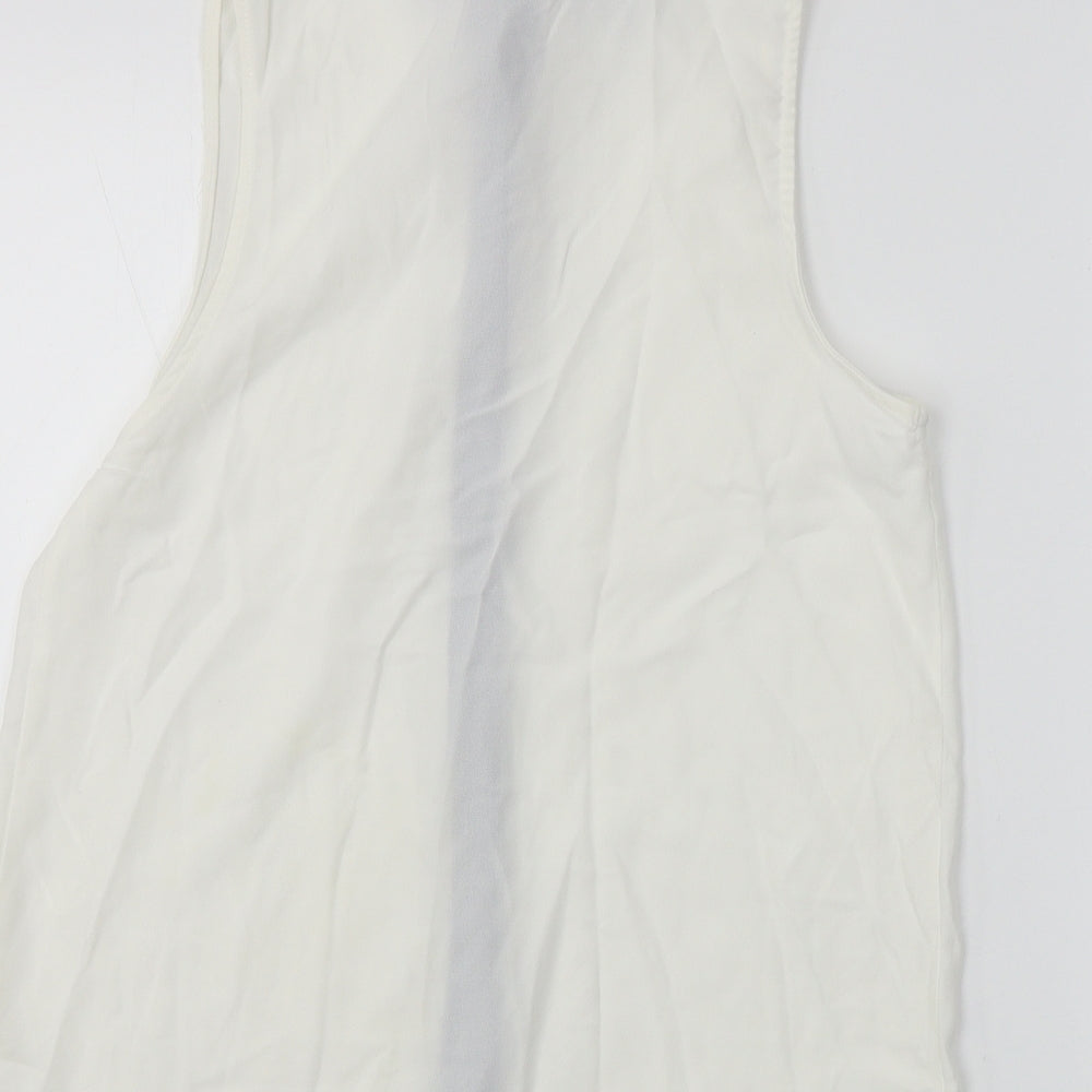 e-lady Womens Ivory Basic Button-Up Size S
