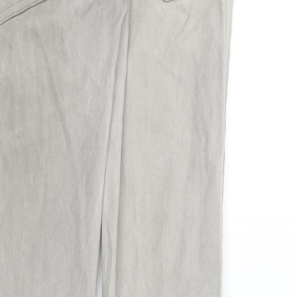 Topman Mens Grey Straight Jeans Size 32 in L31 in
