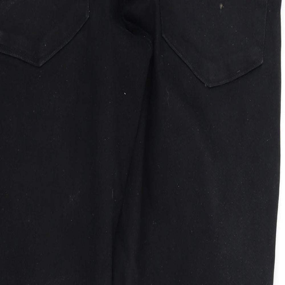 Preworn Womens Black Straight Jeans Size 38 L30 in
