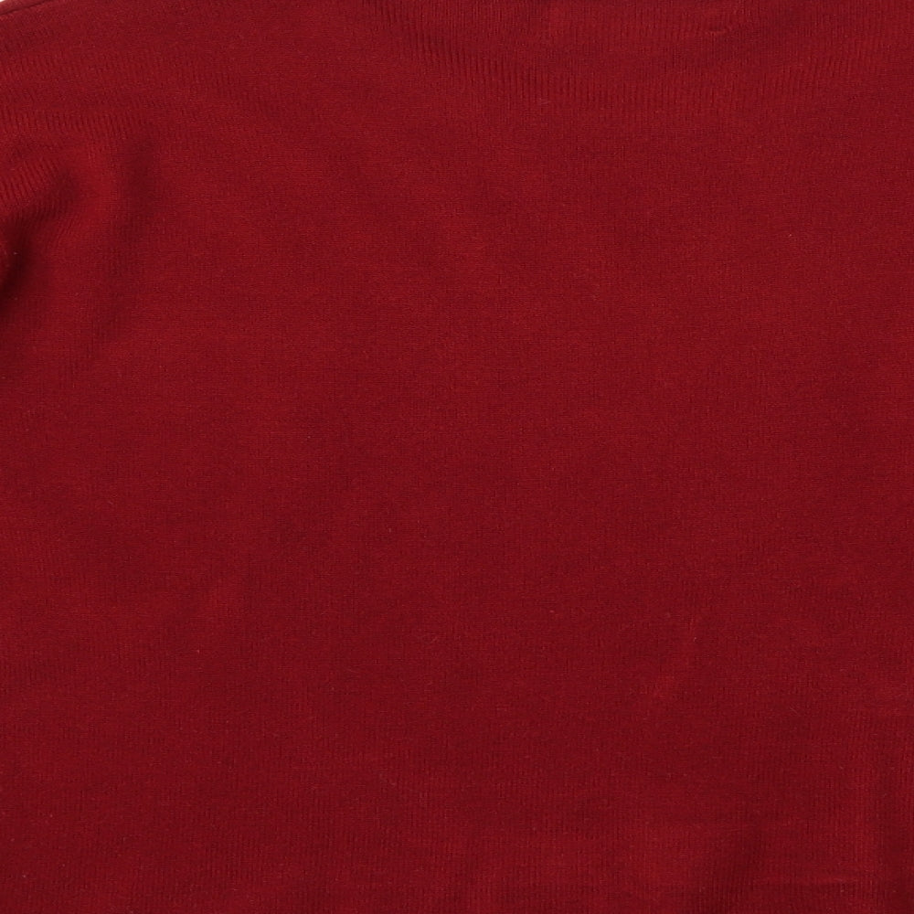Fay Louise Womens Red Henley Jumper One Size