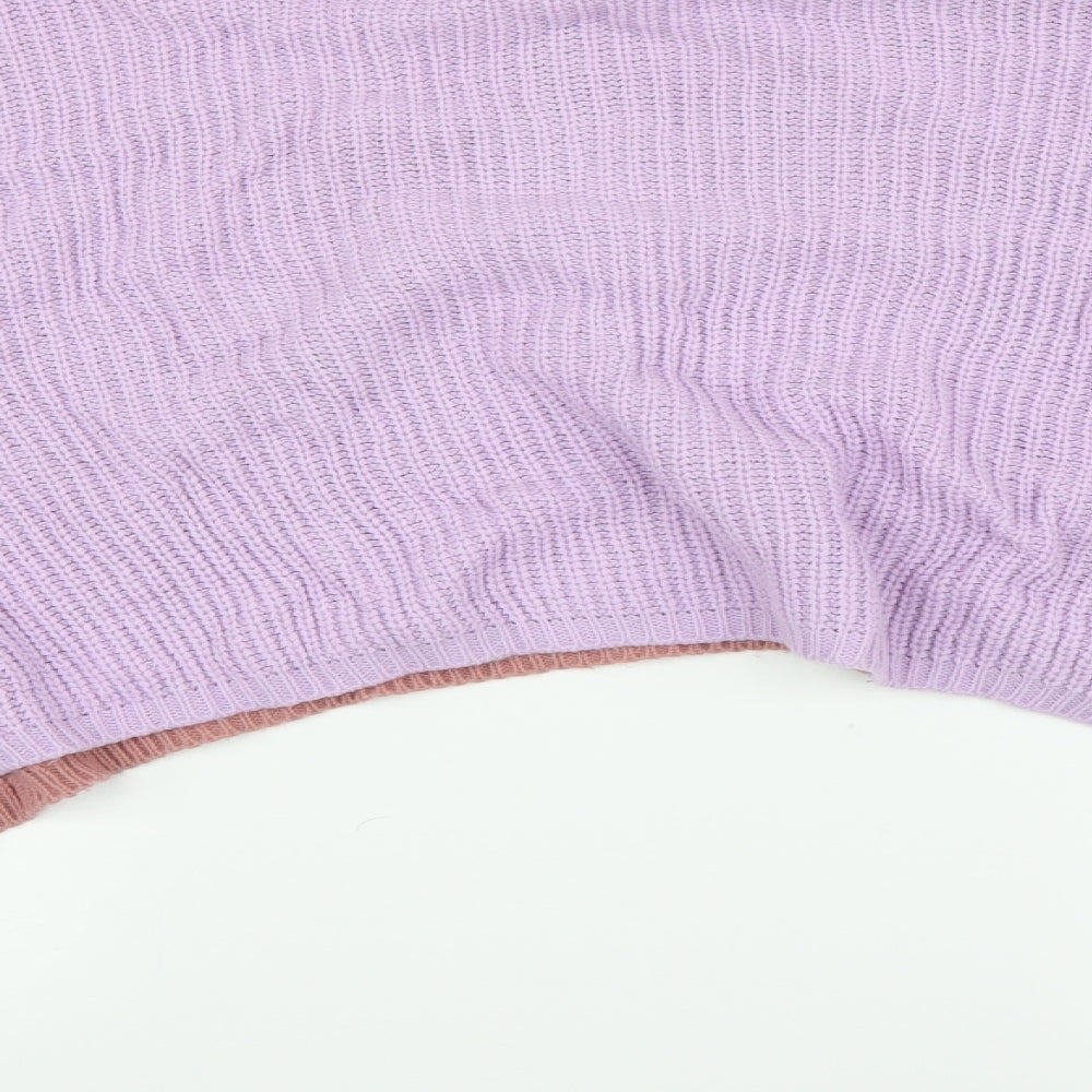 PRETTYLITTLETHING Womens Multicoloured Pullover Jumper Size 8