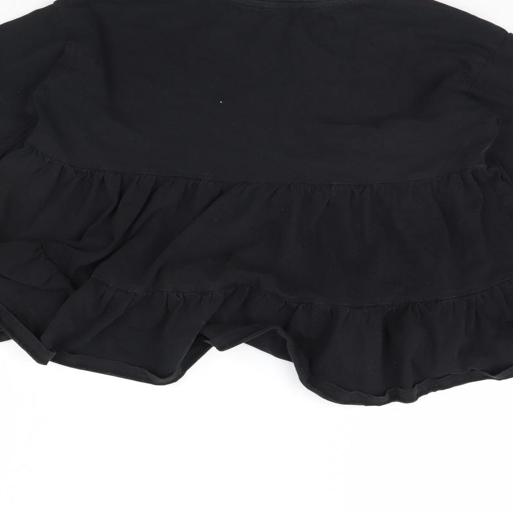 Primark Girls Black Basic Blouse Size 11-12 Years