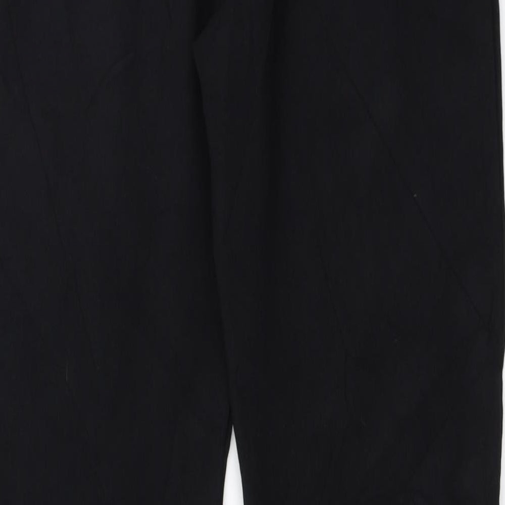 Lycra Womens Black Trousers Size S L30.5 in