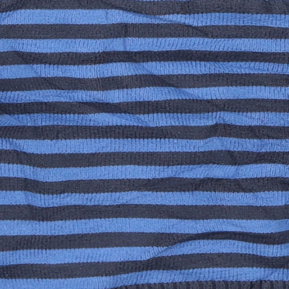 Obaibi Boys Blue Striped Pullover Jumper Size 9-12 Months