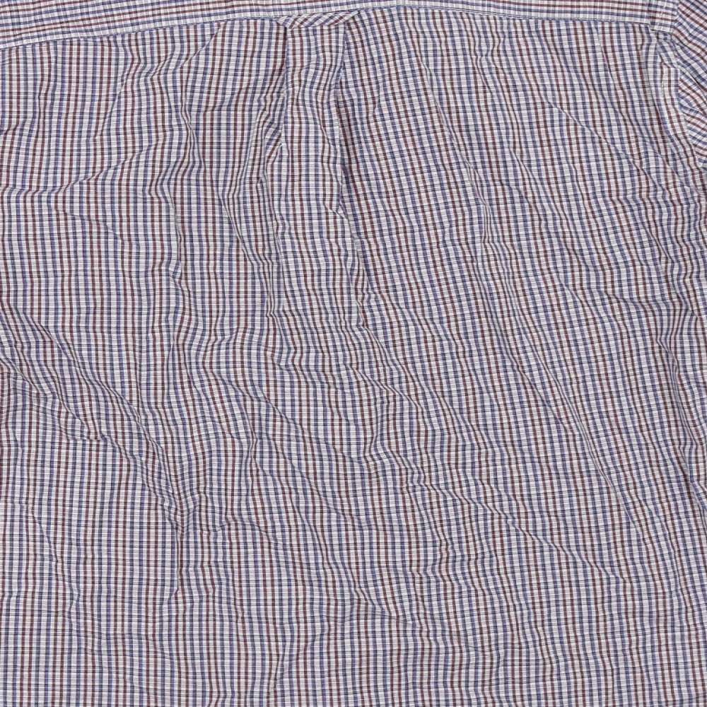 Maine New England Mens Blue Check Button-Up Size M