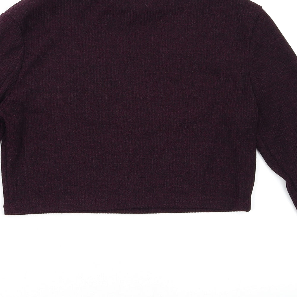 Glamorous Womens Purple Pullover Jumper Size L