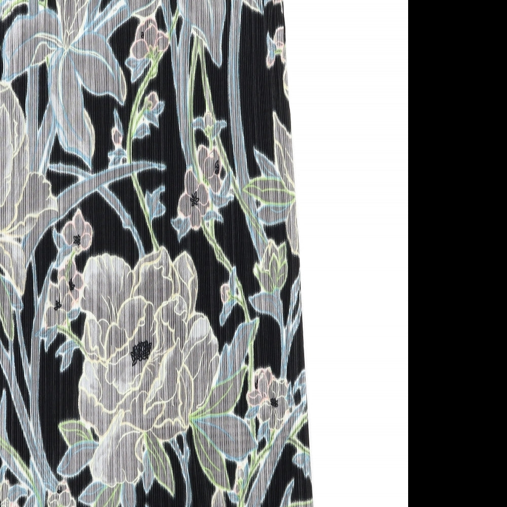 Topshop Womens Multicoloured Floral Tank Dress Size 8