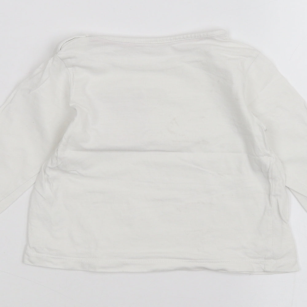 Matalan Baby White Basic T-Shirt Size 9-12 Months