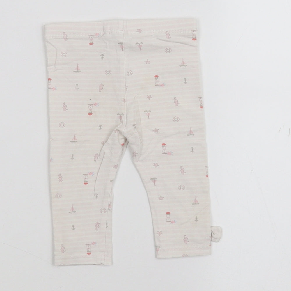 TU Baby White Striped Trousers Size 6-9 Months