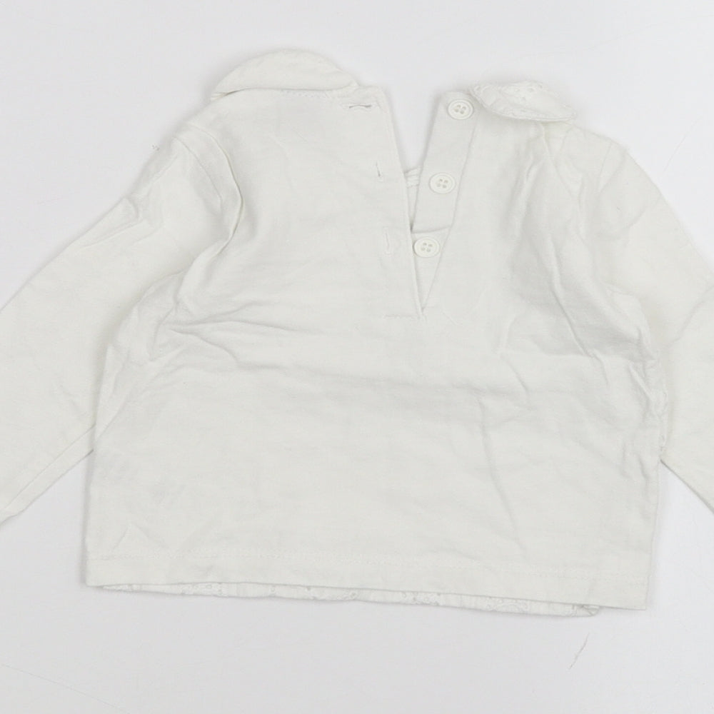 TU Baby White Basic T-Shirt Size 6-9 Months