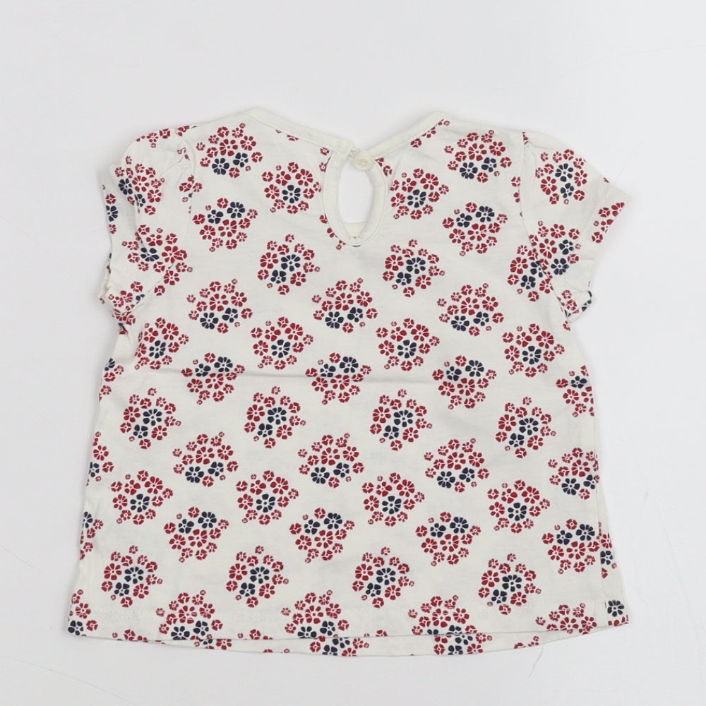 Matalan Baby White Basic T-Shirt Size 6-9 Months