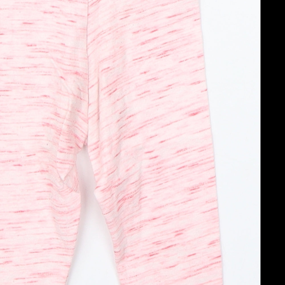 F&F Girls Pink Pyjama Pants Size 6-9 Months